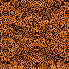 Full seamless leopard cheetah texture animal skin pattern. Brown Design for textile fabric printing. Suitable for fashion use.