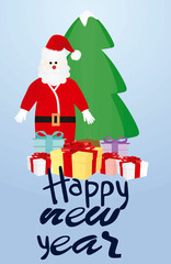 Happy new year card. vector