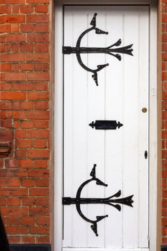 Vintage wooden front door