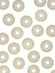 Gold mandalas on a white background, shiny ornaments on a white background, gold patterns on a white background, shiny drawings, gold sparkles