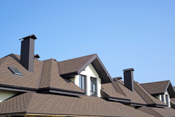 roof of newly builded house