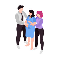 Fototapeta premium Parents Surrogate Mother Composition