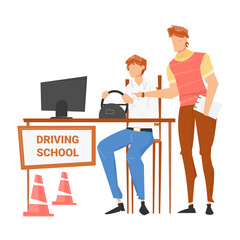 Driving School Education Composition