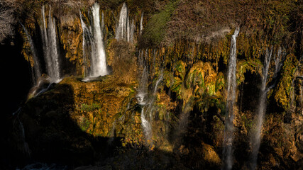 Fototapeta na wymiar Yerkopru (Yerköprü) Waterfall, Goksu River, Turkey