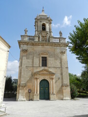Fototapeta na wymiar Ragusa, Sicily, Church of San Gioacomo, Facade