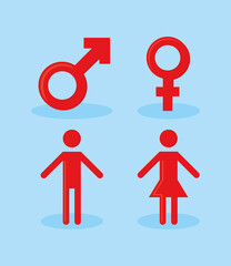 genders symbols and people