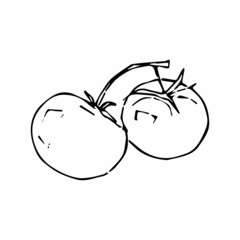 Fresh healthy food. Vegetarian healthy food. Natural product. Healthy organic vegan food. Vector icon. Healthy diet. 