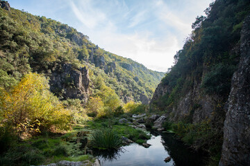 Fototapeta na wymiar The Ballikayalar Canyon in Gebze, Kocaeli
