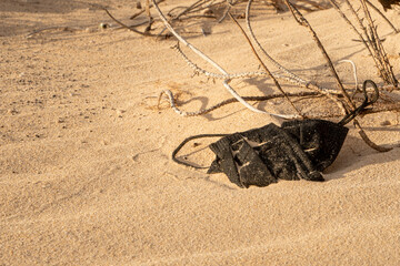 The environmental consequences of the Covid 19 pandemic. abandoned single-use masks