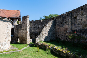 Fototapeta na wymiar Calnic medieval fortress, Unesco heritage. Alba county, Romania.