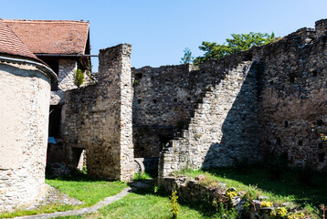 Fototapeta na wymiar Calnic medieval fortress, Unesco heritage. Alba county, Romania.