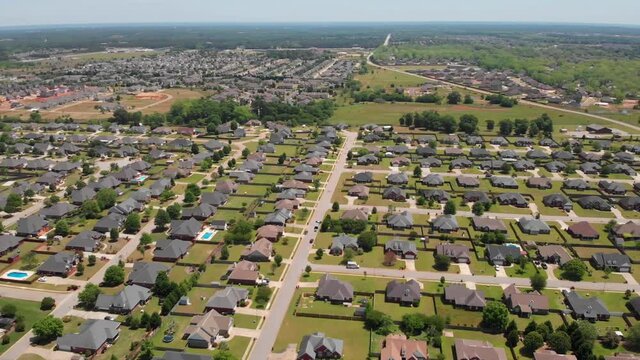 Warner Robins, Georgia, Downtown, Aerial View, Amazing Landscape