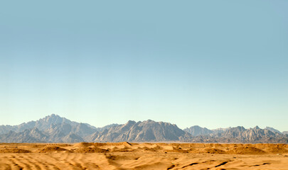 Sahara rocks and mountains