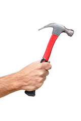 hand holding hammer