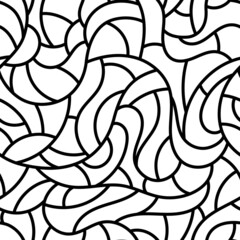 Vector seamless mosaic pattern. Cute design for textile, wallpaper, wrapping paper.