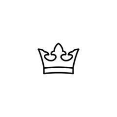 Crown icon, crown sign vector
