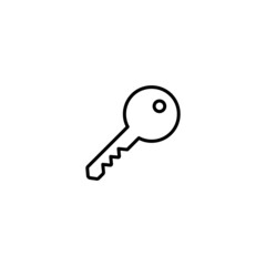 Key icon, key sign vector