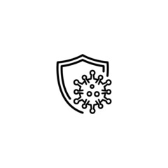 corona virus protection icon vector