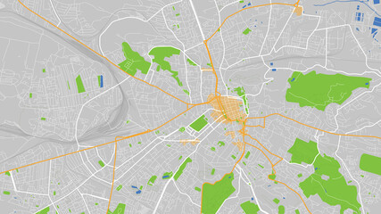 vector map city Lviv Ukraine