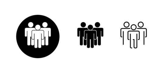 people icons set. person sign and symbol. User Icon vector
