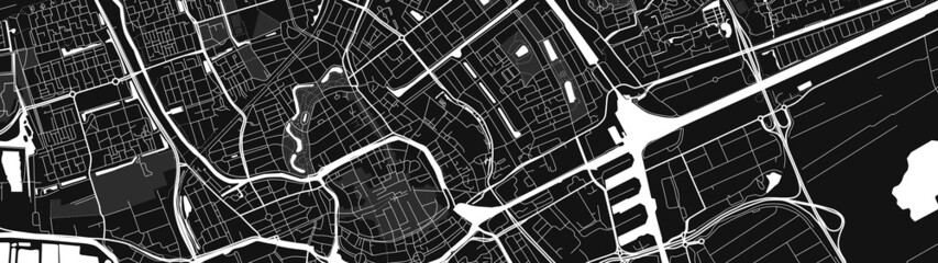 digital vector map city of Groningen. You can scale it to any size. - obrazy, fototapety, plakaty