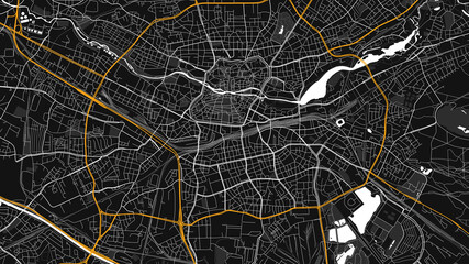 digital vector map city of Nuremberg. You can scale it to any size.