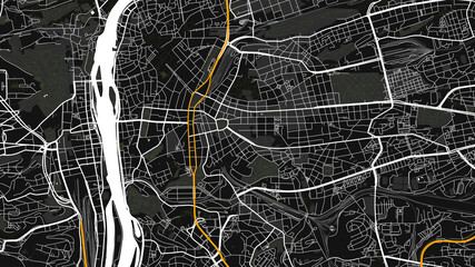 digital vector map city of Praha. You can scale it to any size.