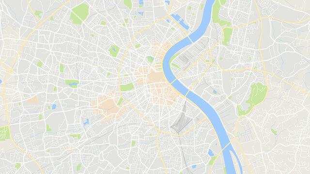 digital vector map city of Bordeaux. You can scale it to any size.