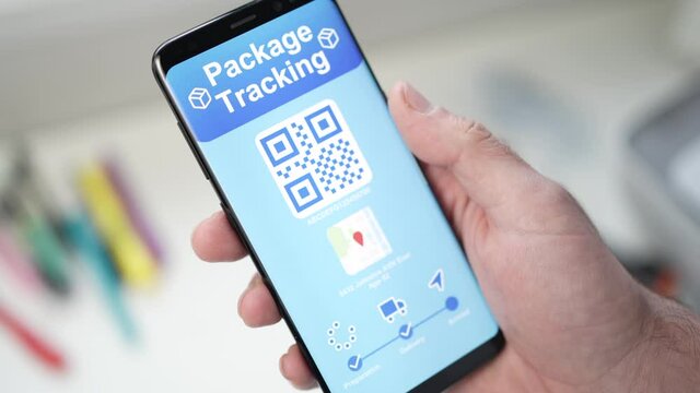 Tracking a Package on a Mobile Smart Phone App with QR Code
