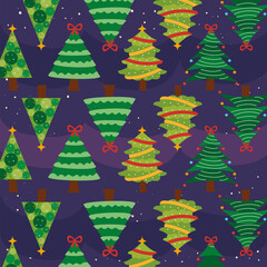 christmas trees pattern backdrop