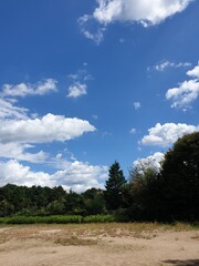 clouds over the river