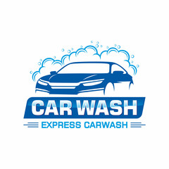 Obraz premium Car wash logo design vector Template