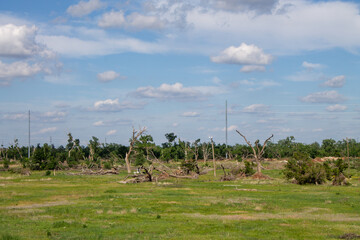 Fototapeta premium El Reno, OK, USA Tornado Damage May 31, 2013