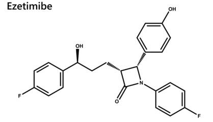 Fototapeta premium Ezetimibe is a medication used to treat high blood cholesterol and certain other lipid abnormalities. Generally it is used together with dietary changes and a statin.