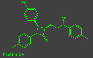 Ezetimibe is a medication used to treat high blood cholesterol and certain other lipid abnormalities. Generally it is used together with dietary changes and a statin. 