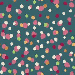 Vector colorful dots seamless pattern design