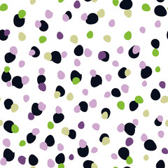 Vector colorful dots seamless pattern design