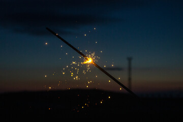 sparkler.