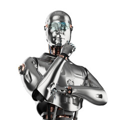 ai robot computing or analyzing