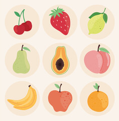 fruits delicious fresh