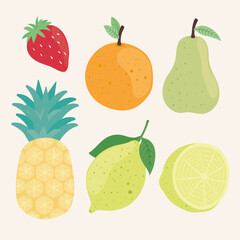 fresh and healthy fruits