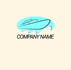 Logo with a picture of a ship