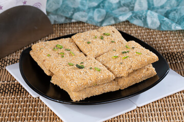 Gajak or Sesame Seed Jaggery