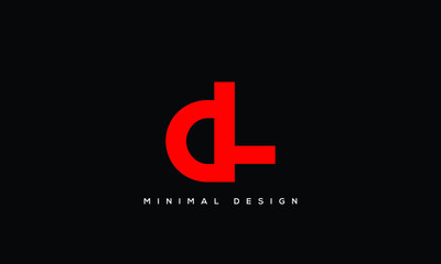 DL or LD Abstract initial monogram letter alphabet logo 
