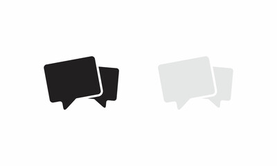 Comment, Talk, Speech Bubble Icon Vector. Chat Symbol