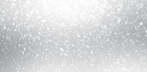Fototapeta premium Heavy snowfall light grey textured blur background. Soft winter empty illustration.