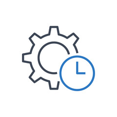 Time management icon vector graphic