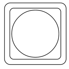 road  traffic sign layout outline circle square