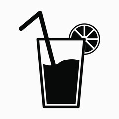 Juice icon. Vector illustration isolated on white background.