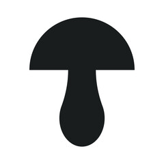Mushroom icon. Vector illustration isolated on white background.